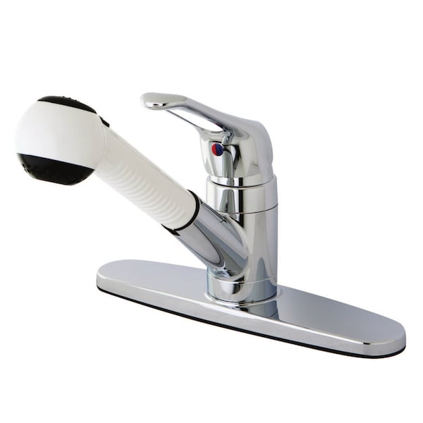 Pull-Out Kitchen Faucet, Polished Chrome